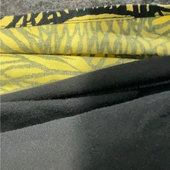 Anthropologie Black and Yellow Sleeveless Midi Sundress - Picture 6 of 9